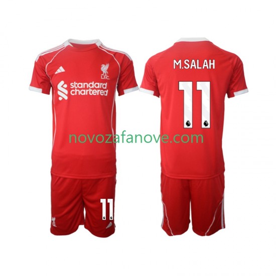 Nogometni Dres Liverpool Mohamed Salah 11 Dječji Domaći 2025-2026 Kratkih Rukava