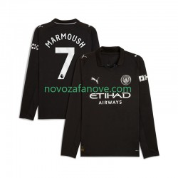 Nogometni Dres Manchester City Omar Marmoush 7 Muški Gostujući 2025-2026 Dugim Rukavima