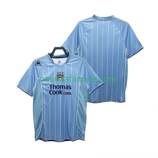 Nogometni Dres Manchester City 2007 Retro Muški Domaći 2008 Kratkih Rukava