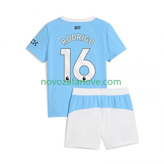 Nogometni Dres Manchester City Rodrigo Hernandez 16 Dječji Domaći 2025-2026 Kratkih Rukava