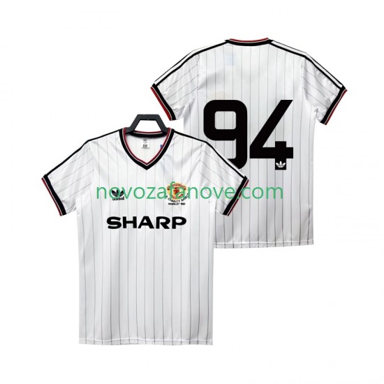 Nogometni Dres Manchester United 94 1983 1984 Retro Muški Gostujući Kratkih Rukava