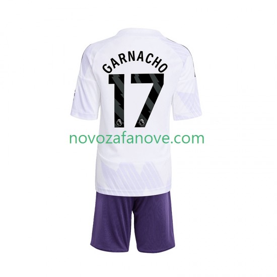 Nogometni Dres Manchester United Alejandro Garnacho 17 Dječji Gostujući 2025-2026 Kratkih Rukava