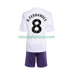 Nogometni Dres Manchester United Bruno Fernandes 8 Dječji Gostujući 2025-2026 Kratkih Rukava