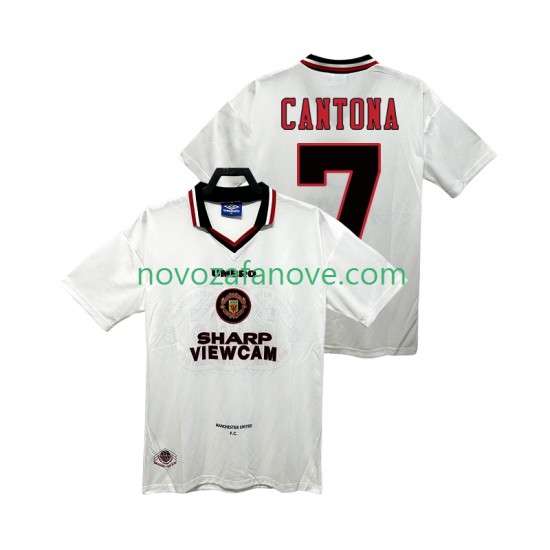 Nogometni Dres Manchester United CANTONA 7 1996 1997 Retro Muški Gostujući Kratkih Rukava