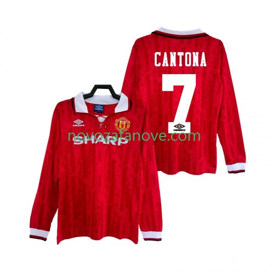 Nogometni Dres Manchester United CANTONA 7 1992 Retro Muški Domaći 1994 Dugim Rukavima