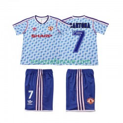 Nogometni Dres Manchester United CANTONA 7 1990 1992 Retro Dječji Gostujući Kratkih Rukava
