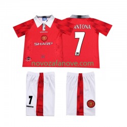 Nogometni Dres Manchester United CANTONA 7 1996 1997 Retro Dječji Domaći Kratkih Rukava