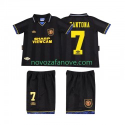 Nogometni Dres Manchester United CONTONA 7 1993 Retro Dječji Gostujući 1994 Kratkih Rukava