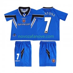 Nogometni Dres Manchester United CONTONA 7 1996 Retro Dječji Treći 1998 Kratkih Rukava