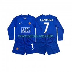Nogometni Dres Manchester United CONTONA 7 2009 Retro Dječji Treći 2008 Dugim Rukavima