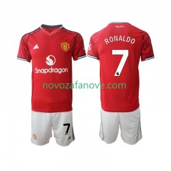 Nogometni Dres Manchester United Cristiano Ronaldo 7 Dječji Domaći 2025-2026 Kratkih Rukava