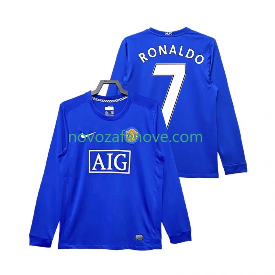 Nogometni Dres Manchester United Cristiano Ronaldo 7 2009 Retro Muški Treći 2008 Dugim Rukavima