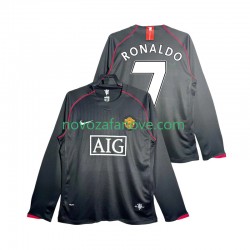Nogometni Dres Manchester United Critstiano Ronaldo 7 2007 Retro Muški Gostujući 2008 Dugim Rukavima