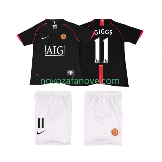Nogometni Dres Manchester United GIGGS 11 2007 Retro Dječji Gostujući 2008 Kratkih Rukava