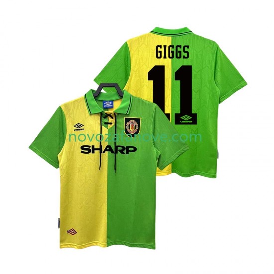 Nogometni Dres Manchester United GIGGS 11 1992 Retro Muški Gostujući 1994 Kratkih Rukava