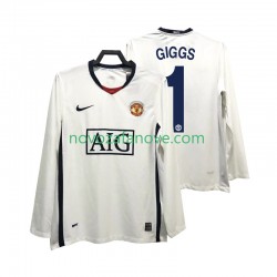 Nogometni Dres Manchester United GIGGS 11 Premier League 2009 Retro Muški Gostujući 2008 Dugim Rukavima