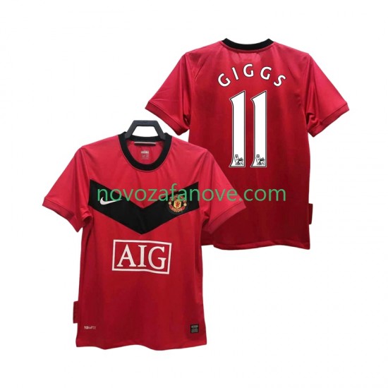 Nogometni Dres Manchester United GIGGS 11 2009 Retro Muški Domaći 2010 Kratkih Rukava