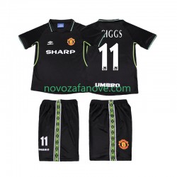 Nogometni Dres Manchester United GIGGS 11 Retro Dječji Treći 1998 1999 Kratkih Rukava