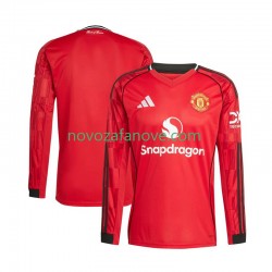 Nogometni Dres Manchester United Muški Domaći 2025-2026 Dugim Rukavima