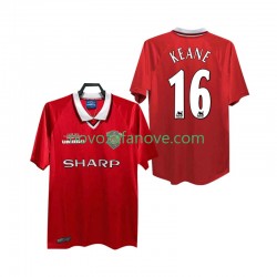 Nogometni Dres Manchester United Keane 16 2000 Retro Muški Domaći 1999 Kratkih Rukava