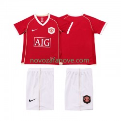 Nogometni Dres Manchester United 2007 Retro Dječji Domaći 2006 Kratkih Rukava