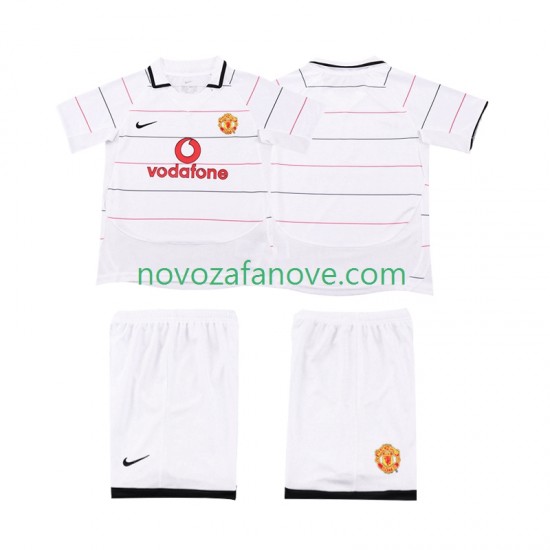 Nogometni Dres Manchester United 2003 Retro Dječji Treći 2006 Kratkih Rukava