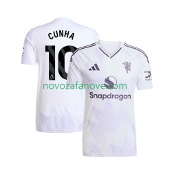 Nogometni Dres Manchester United Matheus Cunha 10 Muški Gostujući 2025-2026 Kratkih Rukava