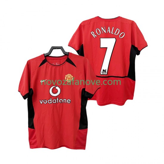 Nogometni Dres Manchester United RONALDO 7 Retro Muški Domaći 2004 2002 Kratkih Rukava