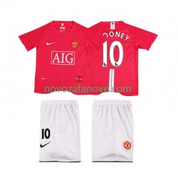 Nogometni Dres Manchester United ROONEY 10 Premier League 2007 Retro Dječji Domaći 2008 Kratkih Rukava