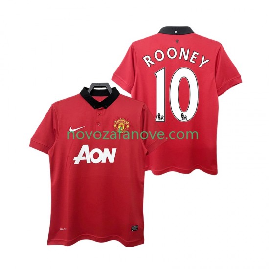 Nogometni Dres Manchester United ROONEY 10 2013 2014 Retro Muški Domaći Kratkih Rukava