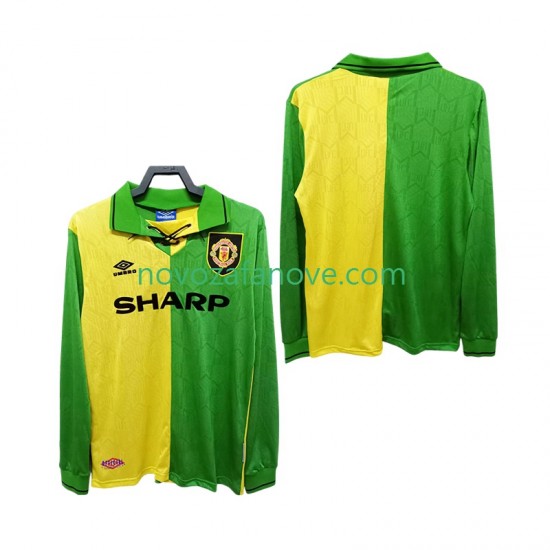 Nogometni Dres Manchester United 1992 Retro Muški Gostujući 1994 Dugim Rukavima