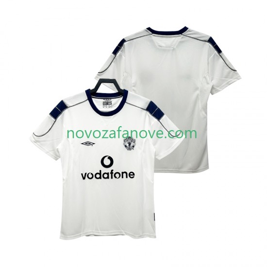 Nogometni Dres Manchester United 2000 2001 Retro Muški Gostujući Kratkih Rukava