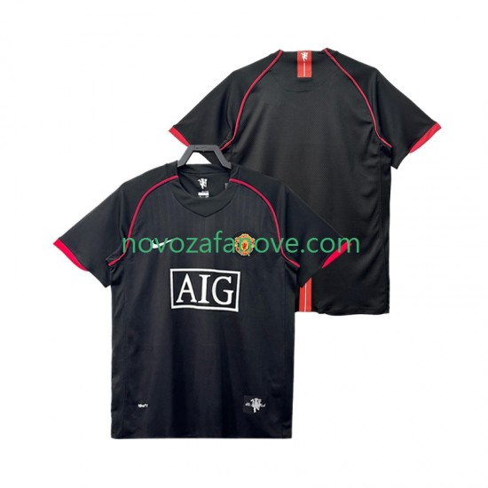 Nogometni Dres Manchester United 2007 Retro Muški Gostujući 2008 Kratkih Rukava
