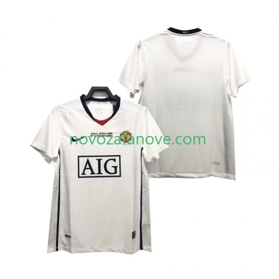 Nogometni Dres Manchester United Champions League 2009 Retro Muški Gostujući 2008 Kratkih Rukava