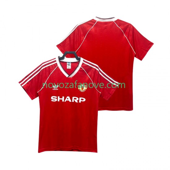 Nogometni Dres Manchester United 1988 1990 Retro Muški Domaći Kratkih Rukava