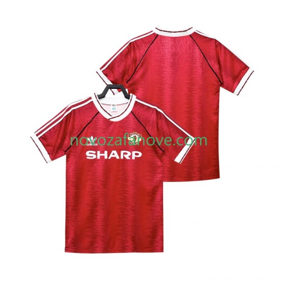 Nogometni Dres Manchester United 1990 1992 Retro Muški Domaći Kratkih Rukava