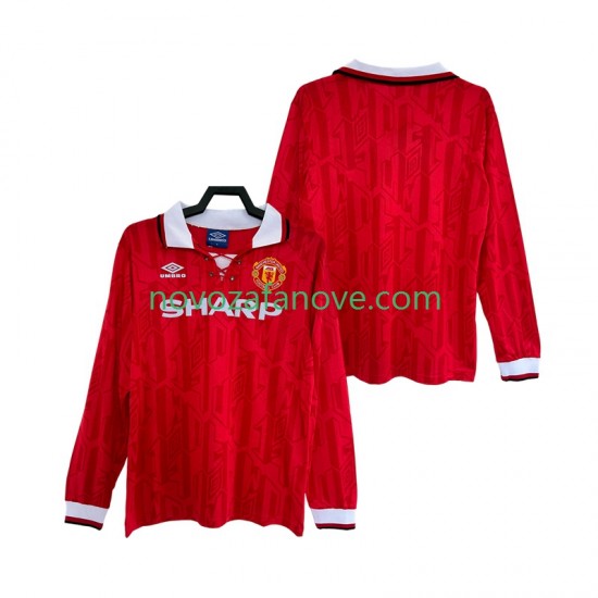 Nogometni Dres Manchester United 1992 Retro Muški Domaći 1994 Dugim Rukavima
