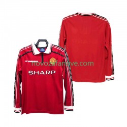 Nogometni Dres Manchester United Retro Muški Domaći 1998 1999 Dugim Rukavima
