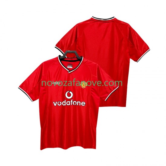 Nogometni Dres Manchester United 2000 Retro Muški Domaći 2002 Kratkih Rukava