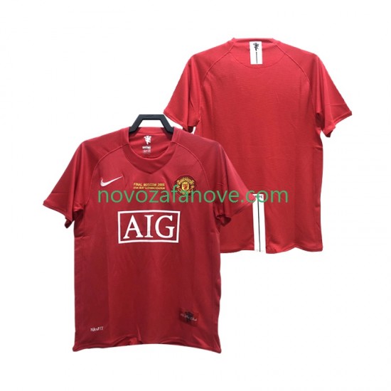 Nogometni Dres Manchester United 2007 Retro Muški Domaći 2008 Kratkih Rukava