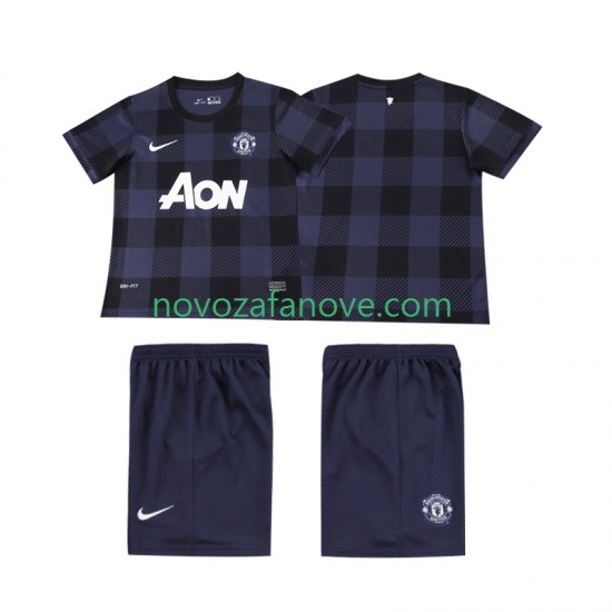 Nogometni Dres Manchester United 2013 2014 Retro Dječji Gostujući Kratkih Rukava
