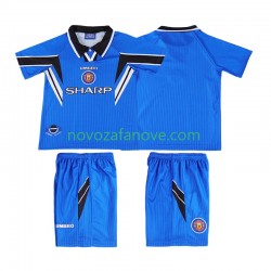 Nogometni Dres Manchester United 1996 Retro Dječji Treći 1998 Kratkih Rukava