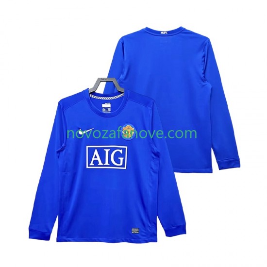 Nogometni Dres Manchester United 2009 Retro Muški Treći 2008 Dugim Rukavima