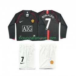 Nogometni Dres Manchester United Ronaldo 7 2007 Retro Dječji Gostujući 2008 Dugim Rukavima