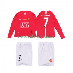 Nogometni Dres Manchester United Ronaldo 7 Premier League 2009 Retro Dječji Domaći 2008 Dugim Rukavima