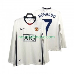 Nogometni Dres Manchester United Ronaldo 7 Premier League 2009 Retro Muški Gostujući 2008 Dugim Rukavima