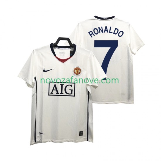 Nogometni Dres Manchester United Ronaldo 7 Premier League 2009 Retro Muški Gostujući 2008 Kratkih Rukava