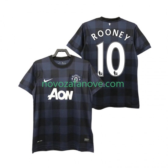 Nogometni Dres Manchester United Rooney 10 2013 2014 Retro Muški Gostujući Kratkih Rukava