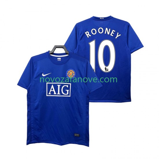 Nogometni Dres Manchester United Rooney 10 2009 Retro Muški Treći 2008 Kratkih Rukava