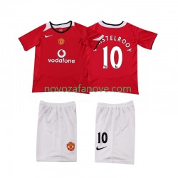 Nogometni Dres Manchester United Ruud van Nistelrooy 2005 Retro Dječji Domaći 2006 Kratkih Rukava